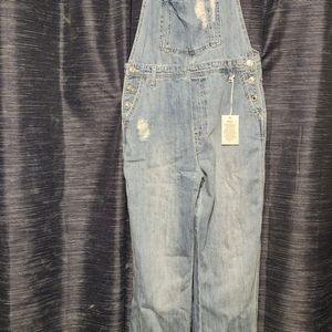 Womens lg wide leg Bib overalls